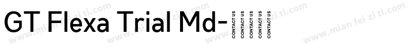 GT Flexa Trial Md字体转换